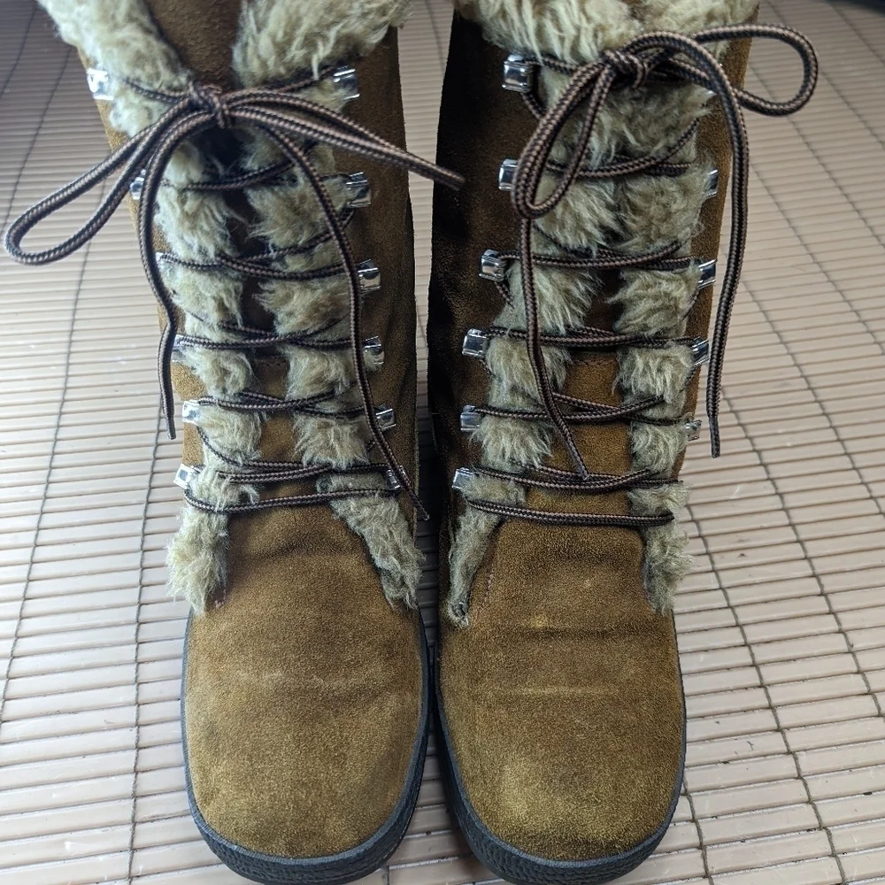 ST. MORITZ Rally Vintage Brown Women's Size  8M. Men's sz 7.  Leather. Handmade
